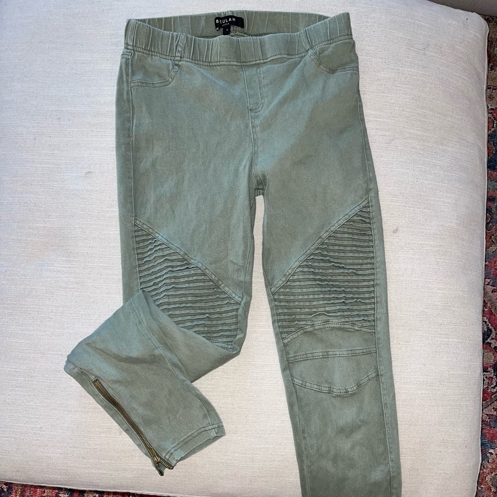 Moto legging pants